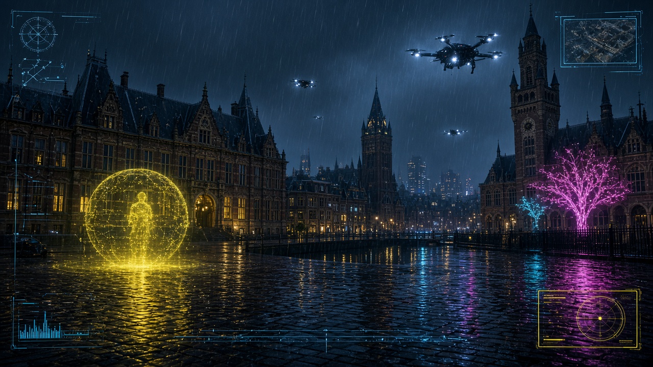 Den Haag bij nacht